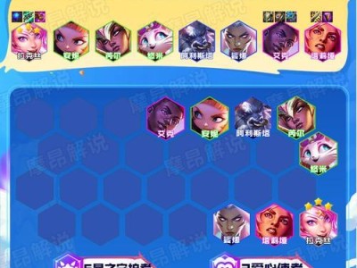 云顶之弈S8.5拉克丝阵容，璀璨光辉助你登顶（光辉女郎，演绎最强阵容；打造最强阵容，轻松征服战场）